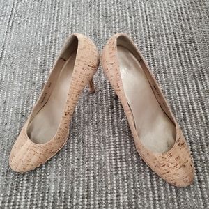 Stuart Weitzman Cork Platform Heels